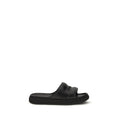 Moncler Schwarze Sandalen aus Gummi