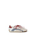 Sneakers basses en cuir de veau multicolore Dsquared² Bos Taurus avec détails colorés et semelle blanche.