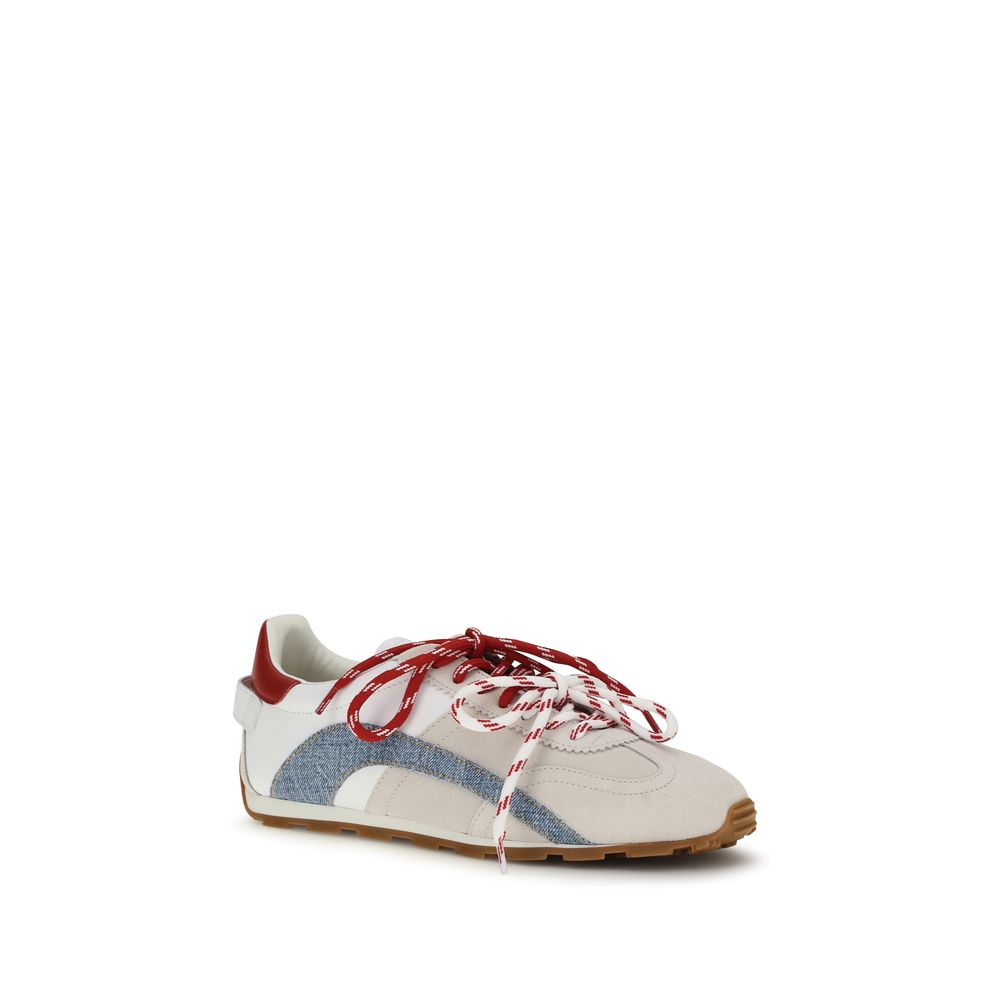 Chaussures basses Dsquared² Bos Taurus en cuir de veau multicolore, sneakers décontractés pour homme.
