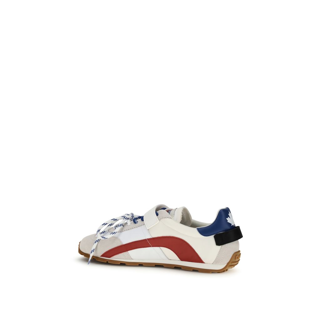 Sneakers Dsquared² Bos Taurus en cuir de veau multicolore, style moderne et coloré pour homme.