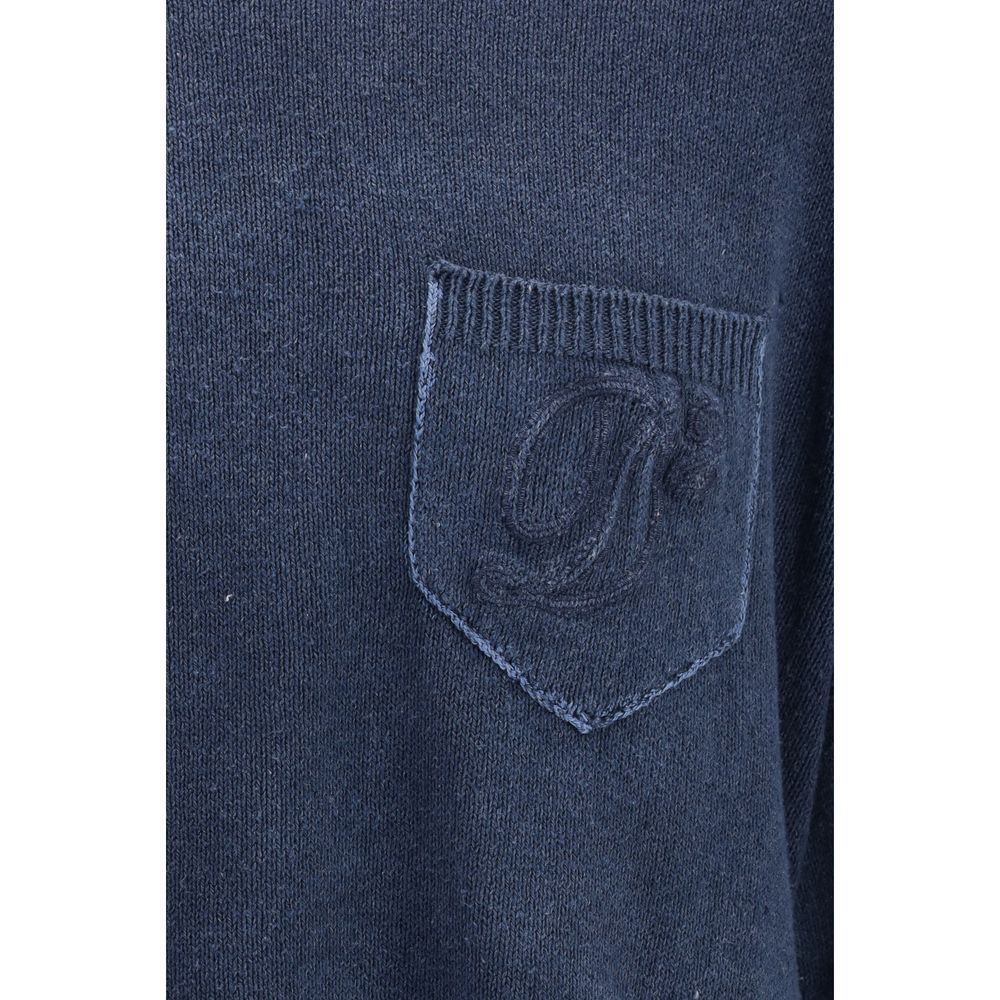Sweat-shirt en polyester bleu de la marque Dsquared², coupe décontractée et logo sur la poitrine, pour un style moderne.
