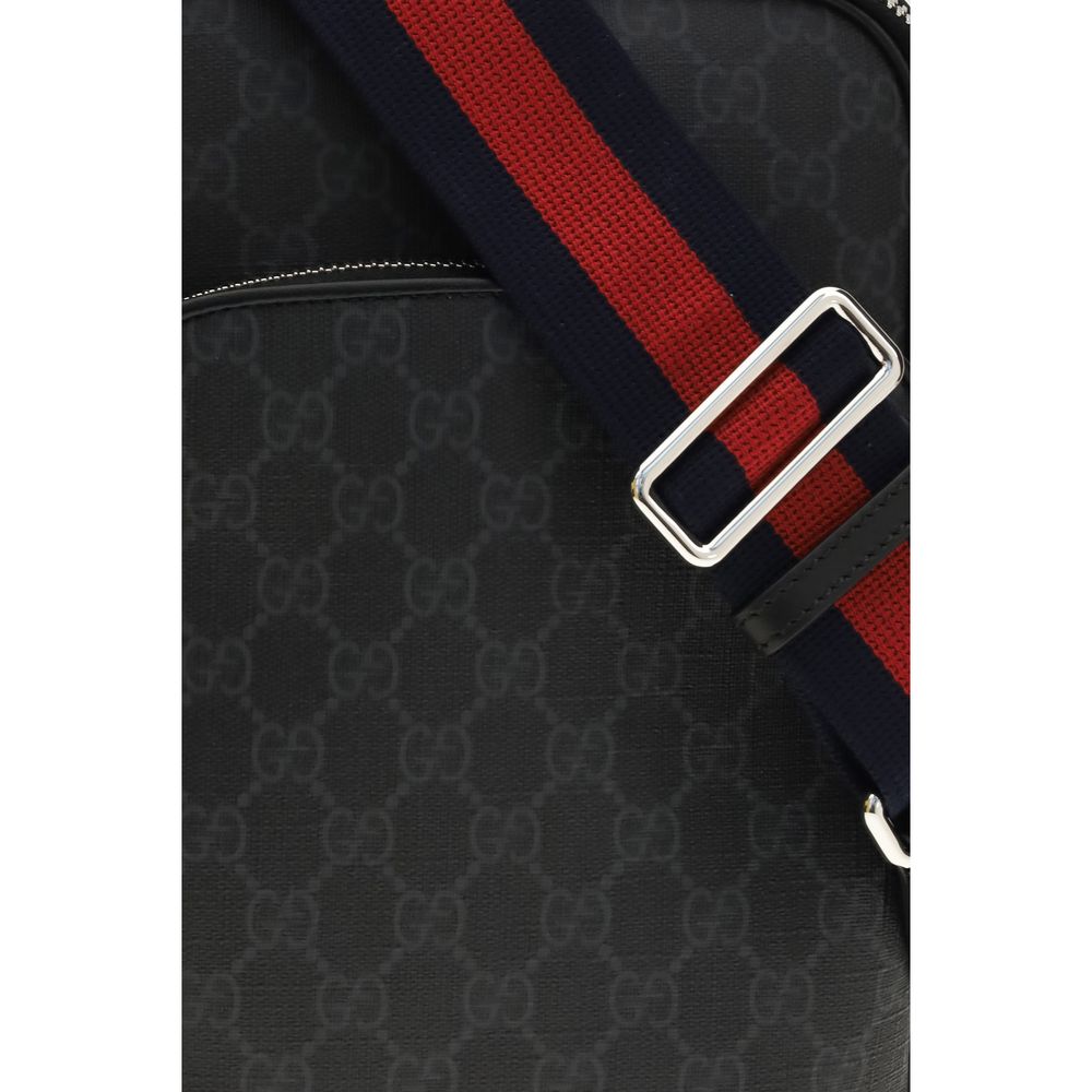 Gucci Schwarze Polyurethan-Schultertasche