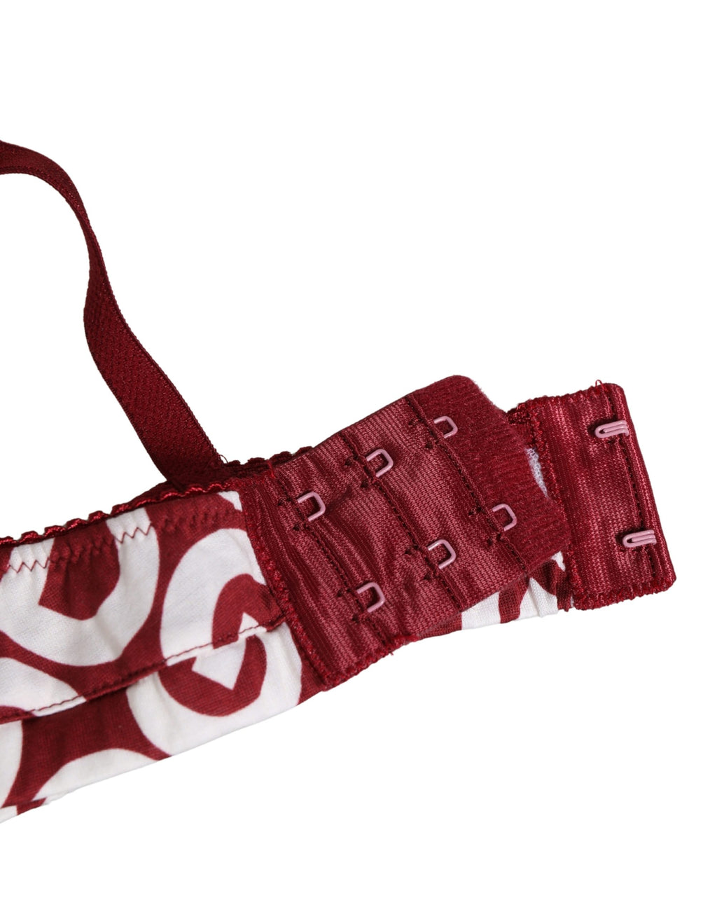 Soutien-gorge en coton rouge Dolce & Gabbana avec logo monogramme, doux et confortable, pour lingerie élégante.