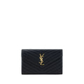 Sac à bandoulière en lambskin noir de Saint Laurent, modèle Ovis Aries avec détails élégants et finition de haute qualité.