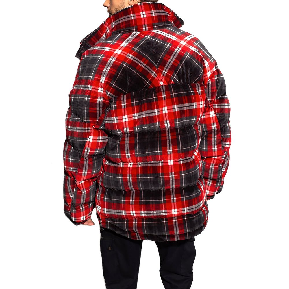 Veste bomber noire en coton de Dolce & Gabbana, style décontracté avec fermeture éclair et col montant, vue de face.