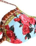 Dolce & Gabbana Neckholder-Bikinioberteil mit mehrfarbigem Blumendruck Bademode