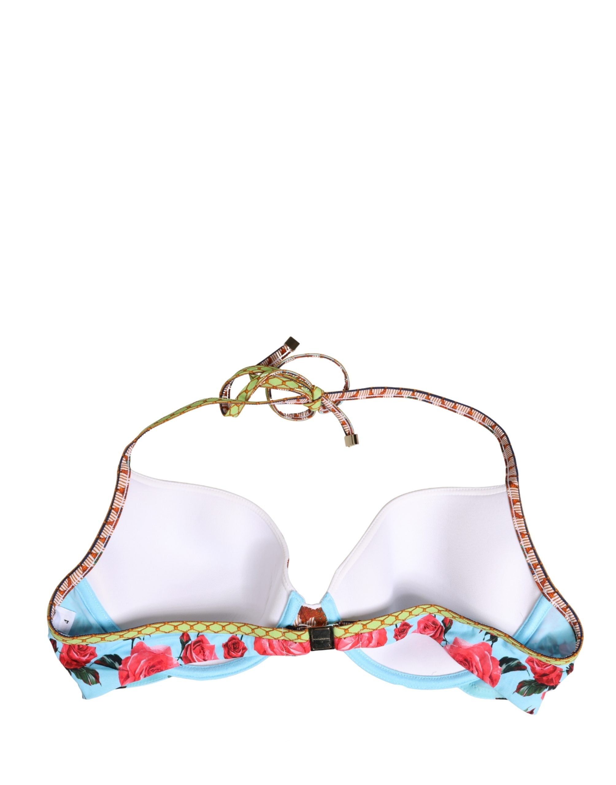 Dolce & Gabbana Neckholder-Bikinioberteil mit mehrfarbigem Blumendruck Bademode