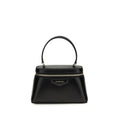 Sac à main Givenchy Bos Taurus en cuir de veau noir, élégant et sophistiqué, avec détails en or et design moderne.
