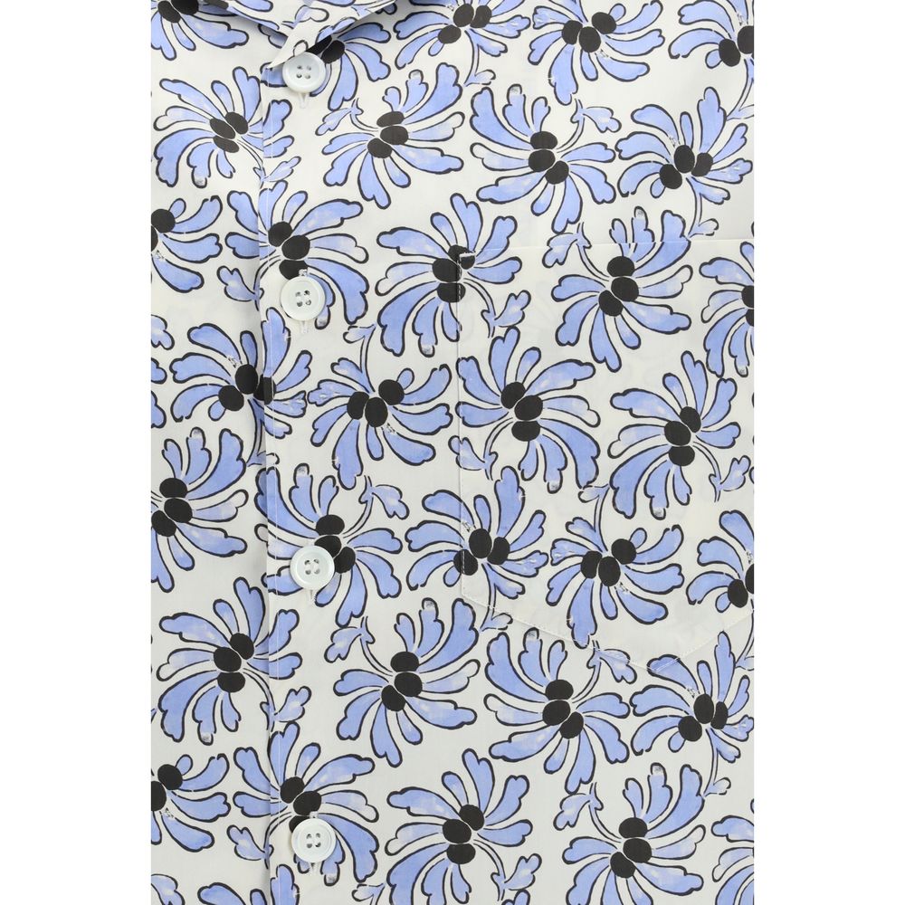 Prada Baumwollhemd mit mehrfarbigem Muster