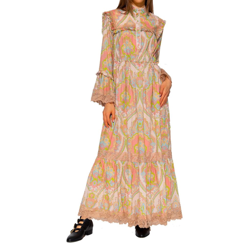 Robe décontractée en coton multicolore de Gucci, style casual avec motif coloré et détails modernes.