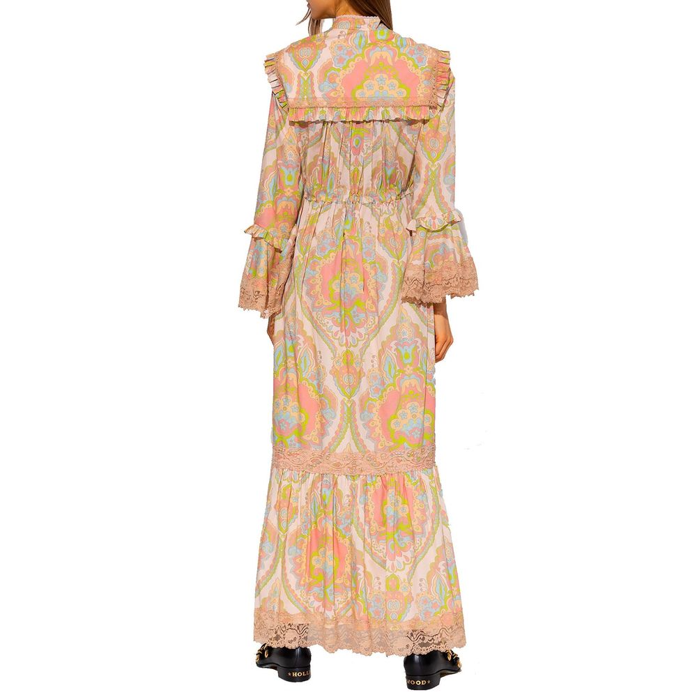Robe casual en coton multicolore de Gucci, avec un design élégant et coloré, idéale pour un style décontracté sophistiqué.
