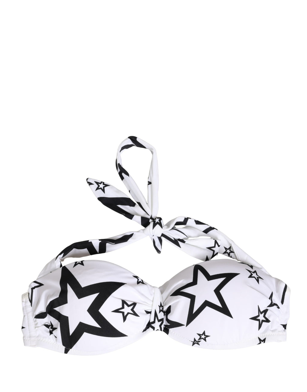 Sous-vêtements bandeau rembourrés Dolce & Gabbana Millennials Star en blanc, avec détails étoilés et design moderne.