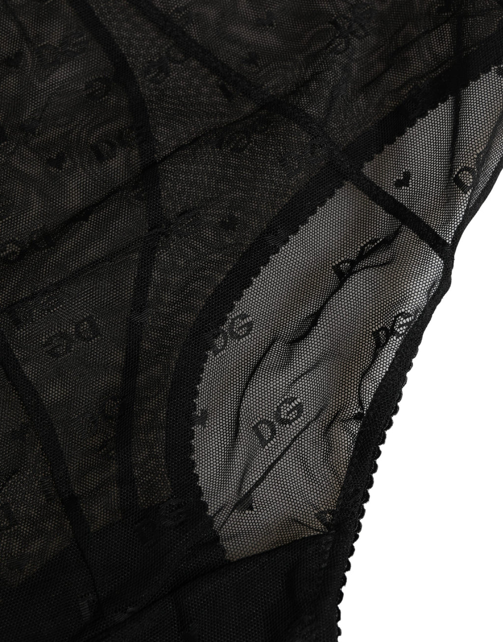 Culotte gainante en nylon stretch noir de Dolce & Gabbana, sous-vêtements femme élégants et confortables.