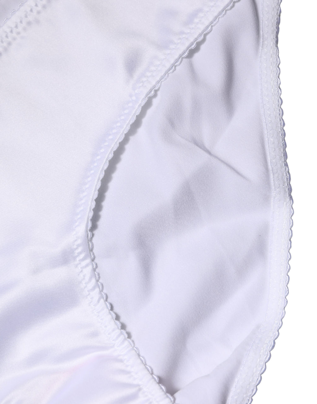 Culotte blanche en soie extensible à taille moyenne Dolce & Gabbana, sous-vêtements confortables et élégants pour femmes