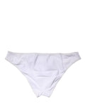 Culotte blanche en nylon extensible à taille moyenne Dolce & Gabbana, sous-vêtements confortables et élégants.
