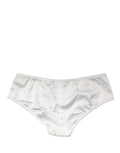 Culotte blanche en soie stretch à taille moyenne de Dolce & Gabbana, sous-vêtements élégants et confortables.
