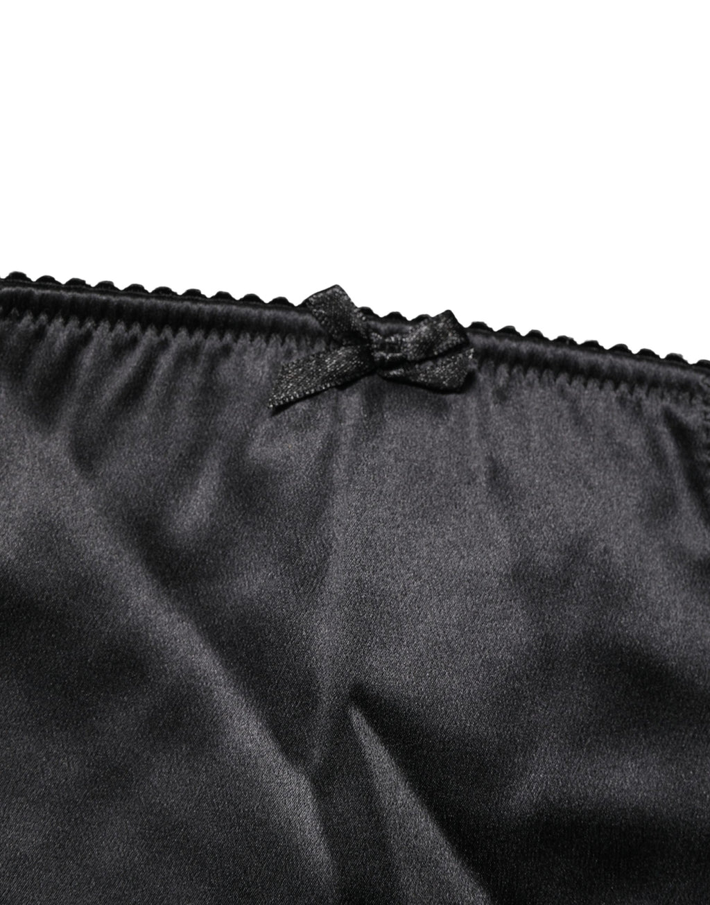 Culotte haute en soie mélangée noire de Dolce & Gabbana, sous-vêtements élégants et confortables.