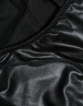 Culotte haute en soie mélangée noire de Dolce & Gabbana, sous-vêtements féminins élégants et confortables.