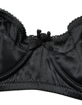 Soutien-gorge balconnet noir Dolce & Gabbana avec armatures semi-rembourrées et design élégant.