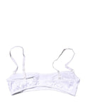 Soutien-gorge balconnet blanc Dolce & Gabbana avec armatures, semi-rembourré, style élégant et feminin.