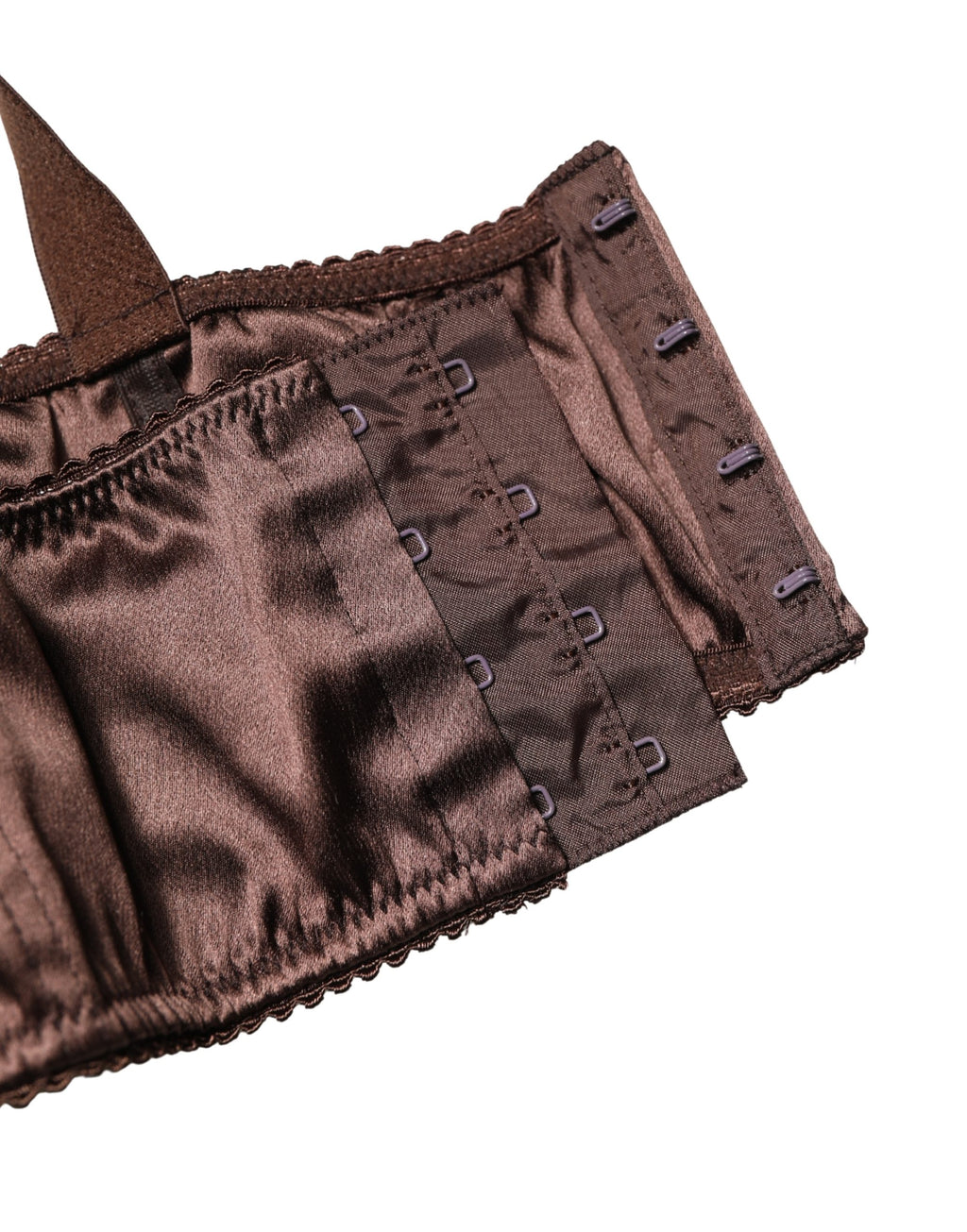 Sous-vêtements Dolce & Gabbana en coton marron, soutien-gorge balconnet avec armatures semi-rembourré et design élégant.