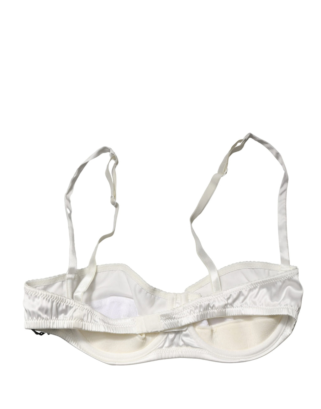 Sous-vêtements Dolce & Gabbana blanc à balconnet avec armatures, semi-rembourré, pour un maintien élégant et confortable.