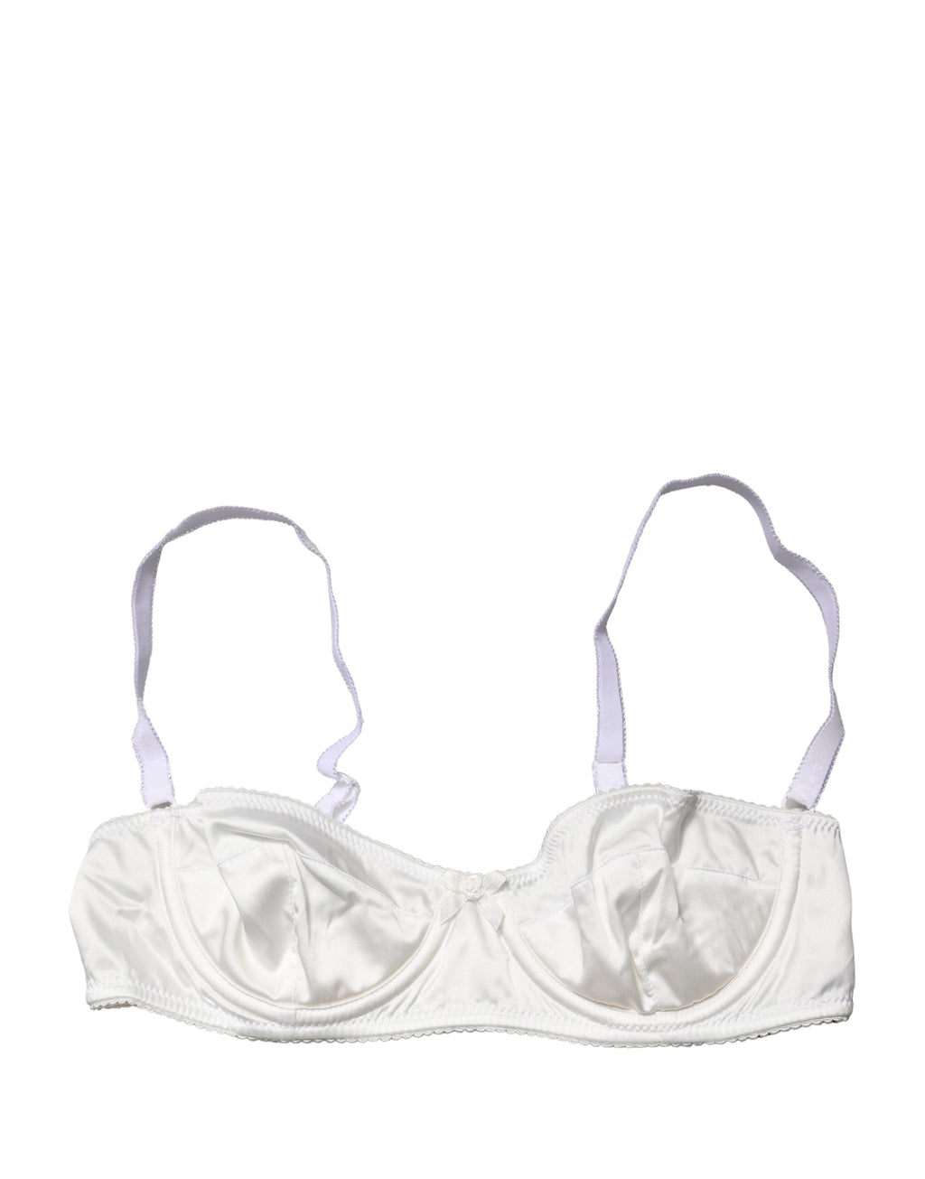 Soutien-gorge balconnet Dolce & Gabbana blanc à demi-rembourrage avec armatures, en dentelle élégante.