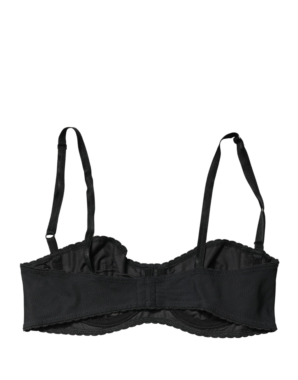 soutien-gorge balconnet noir Dolce & Gabbana à armatures semi-rembourré, lingerie élégante et raffinée