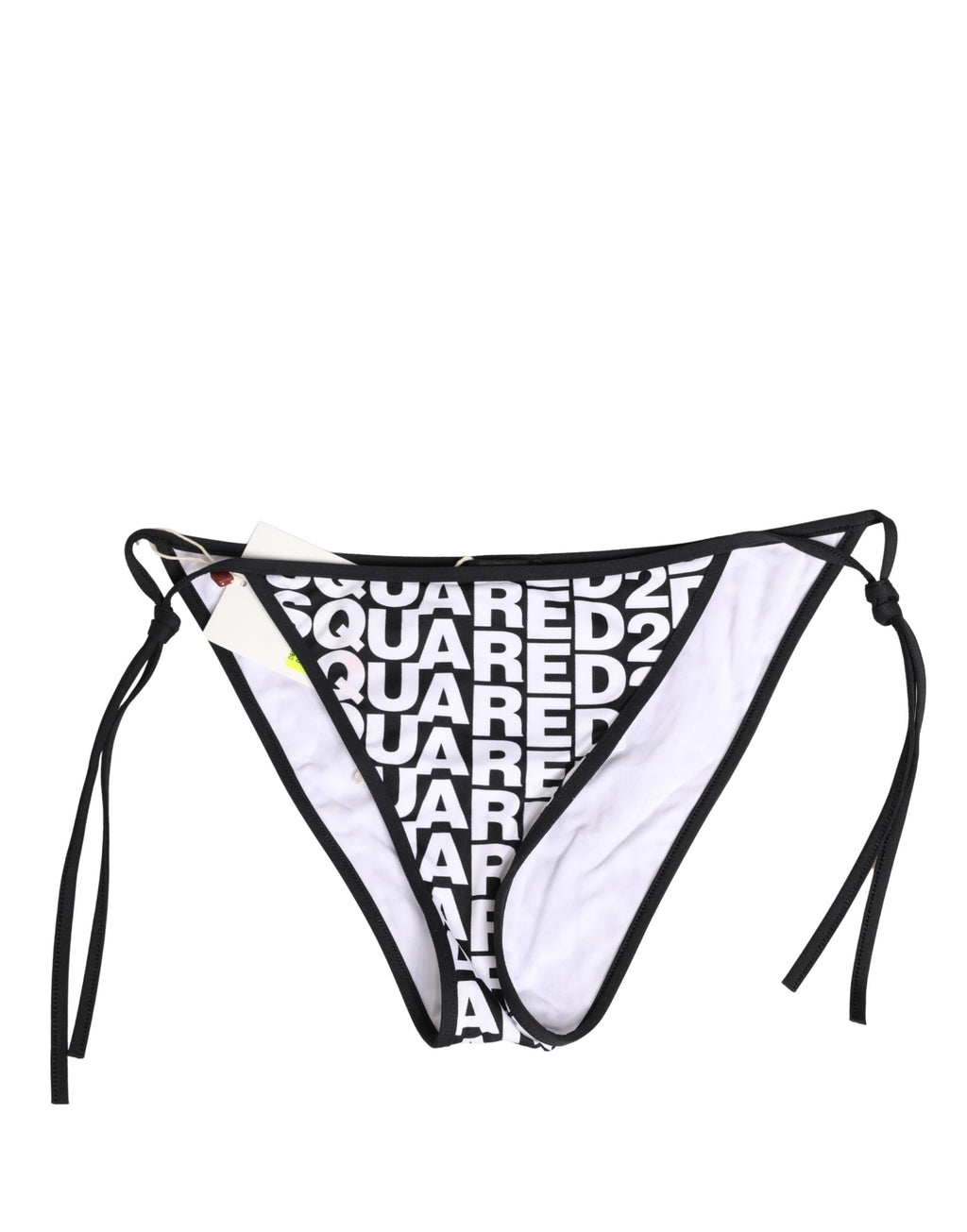 Bas de bikini multicolore en nylon avec logo Dsquared², style tendance, parfait pour la plage ou la piscine.