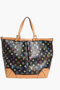 Sac Louis Vuitton Monogram Multicolor Sharleen GM avec logo coloré et bandoulière en cuir, vue de face.