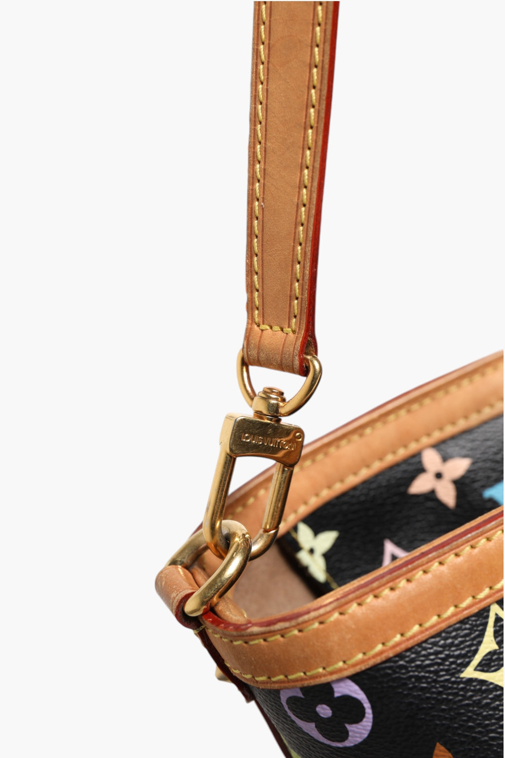 Sac Louis Vuitton Monogram Multicolore Sharleen GM avec compartiments spacieux et poignée en cuir, motif coloré emblématique.