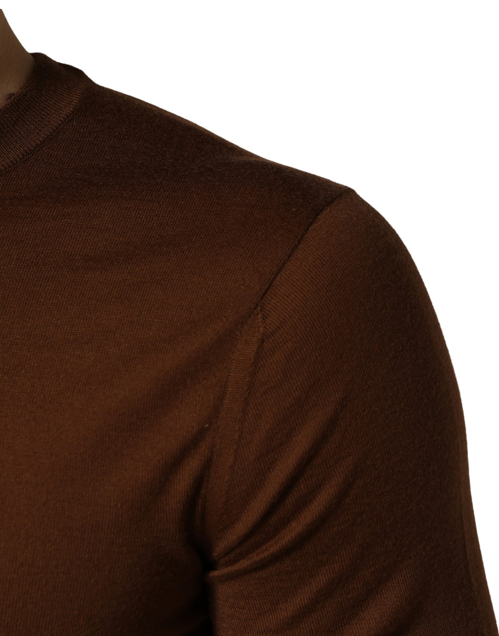 Pull en cachemire marron pour homme Dolce & Gabbana, col rond, pull-over élégant en laine douce.