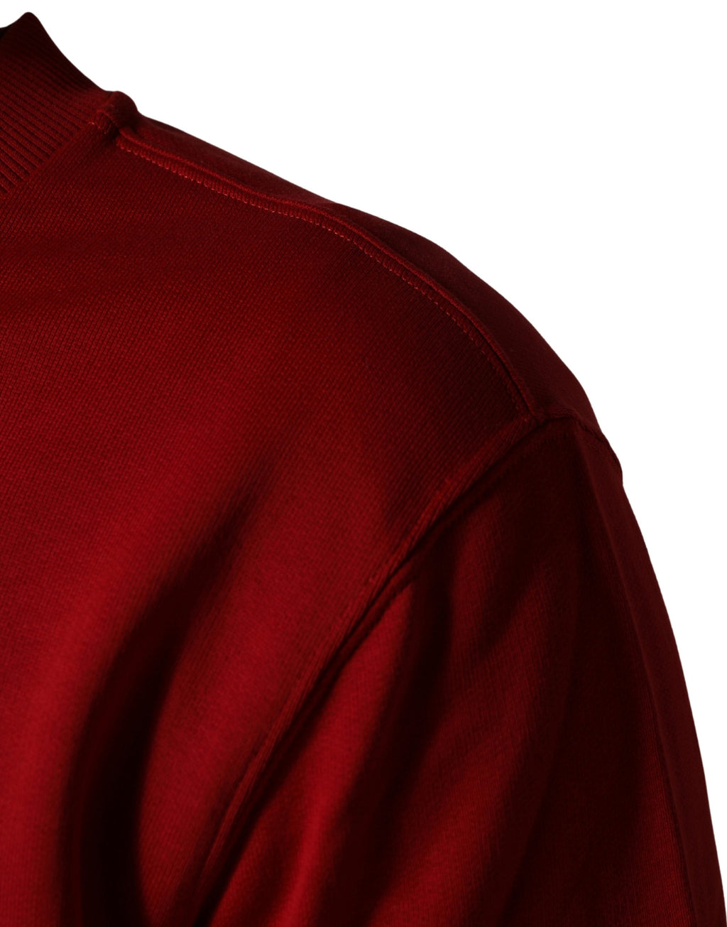 Sweatshirt en coton rouge Dolce & Gabbana avec logo DG, pull à manches longues et style décontracté.