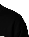 Sweat-shirt Dolce & Gabbana noir en coton avec logo Milano, look décontracté et élégant, visible sur l’image.
