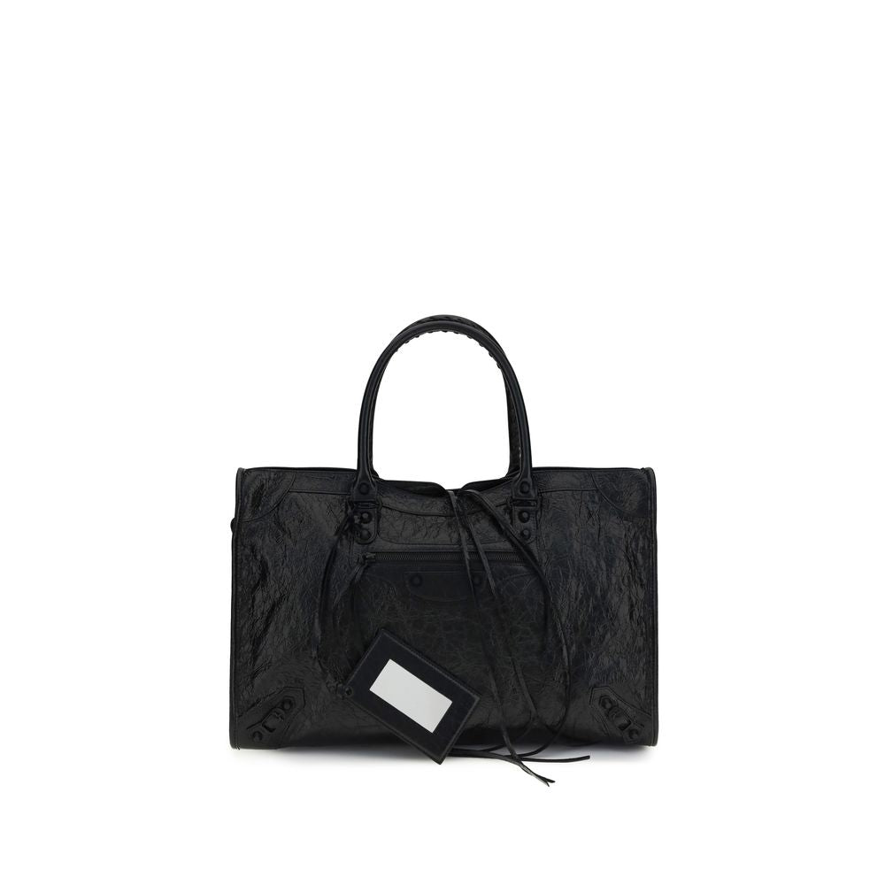 Balenciaga schwarze Lammfell-Schultertasche Ovis Aries Aries