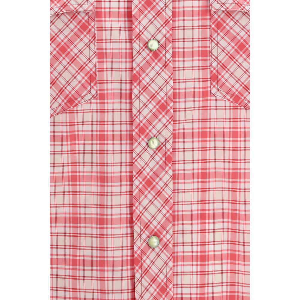 Chemise multicolore en coton de la marque Versace avec un motif élégant et sophistiqué.