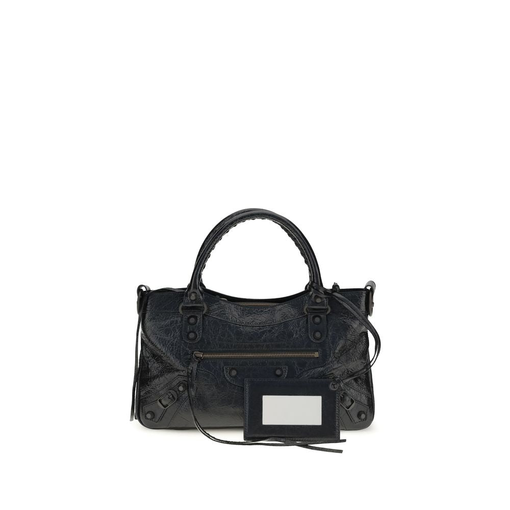 Balenciaga Schwarze Schultertasche aus Lammleder Ovis Aries Aries