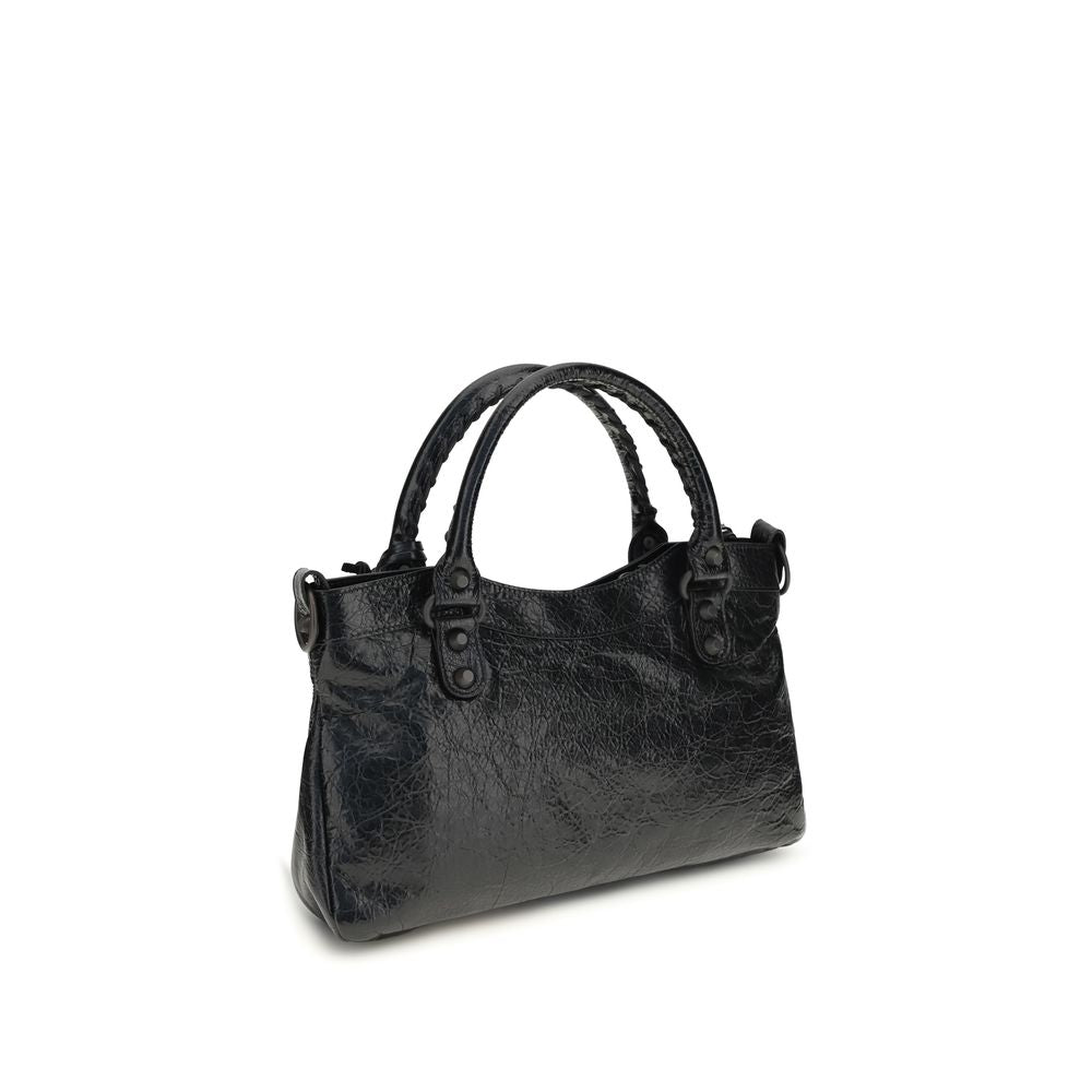 Balenciaga Schwarze Schultertasche aus Lammleder Ovis Aries Aries