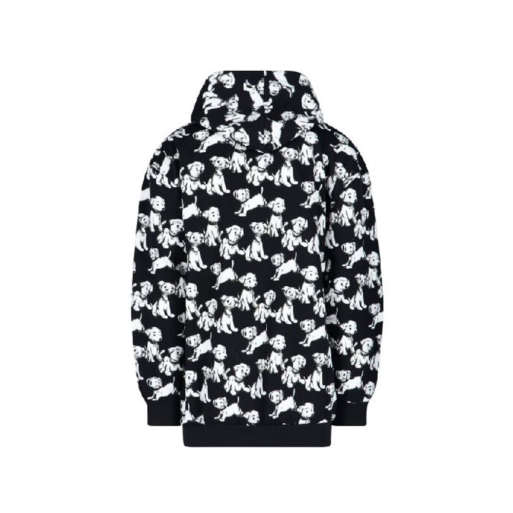 Sweatshirt en coton noir de la marque Celine, coupe décontractée, avec logo discret sur la poitrine.