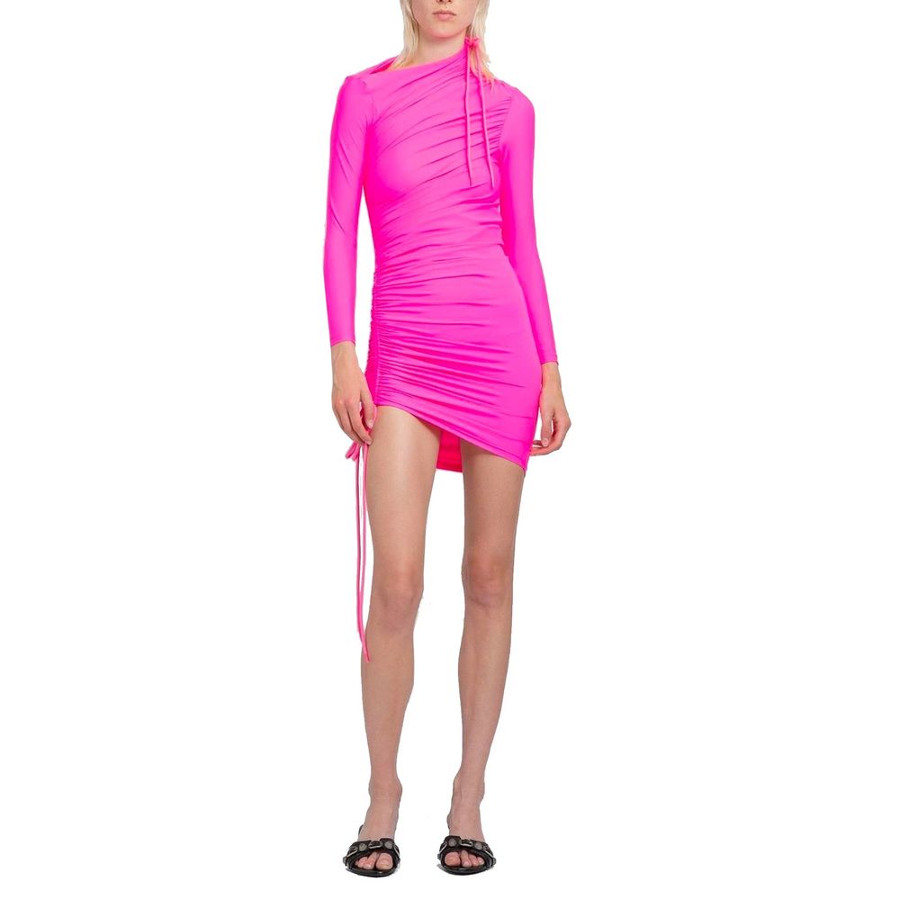 Robe décontractée multicolore en polyamide Balenciaga, style moderne et élégant, visible avec détails colorés et tissu léger.