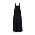 Robe décontractée noire en coton de Dolce & Gabbana portée par un mannequin, style élégant et confortable.