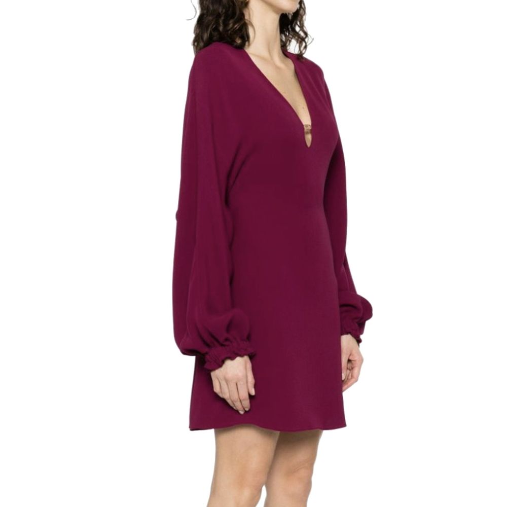 Robe décontractée en soie violette de Fendi, coupe fluide et élégante, idéale pour un look sophistiqué.