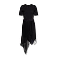 Robe décontractée en polyester noir de Givenchy, coupe élégante et style casual, portée avec accessoires sophistiqués.