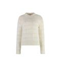 Sweat-shirt blanc en élasthanne de Balenciaga, coupe décontractée, avec logo discret sur la poitrine, en tissu confortable.