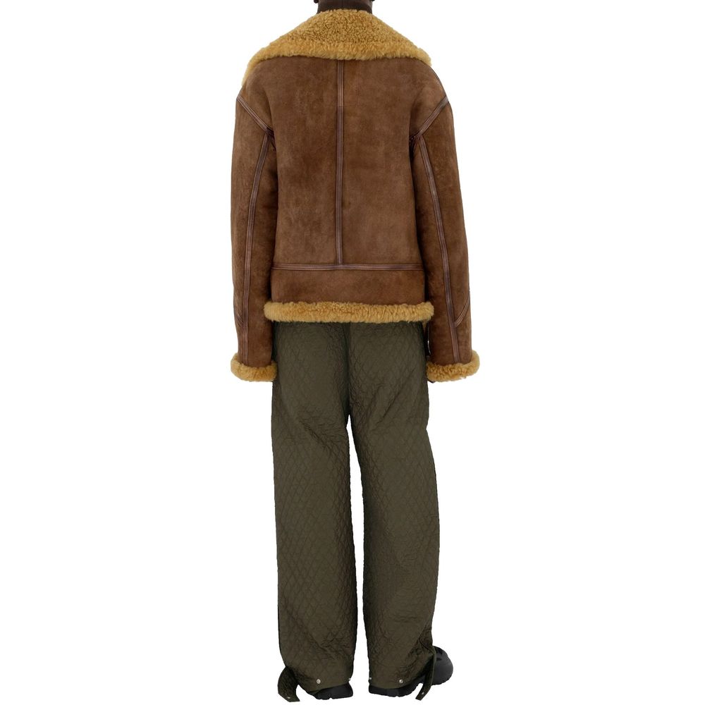 Pantalons décontractés Bicolor en polyamide de Burberry, coupe décontractée avec ceinture et détails modernes.