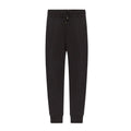 Pantalons de jogging en coton noir de Versace Jeans, style décontracté, avec logo visible, parfaits pour le sport ou la détente.