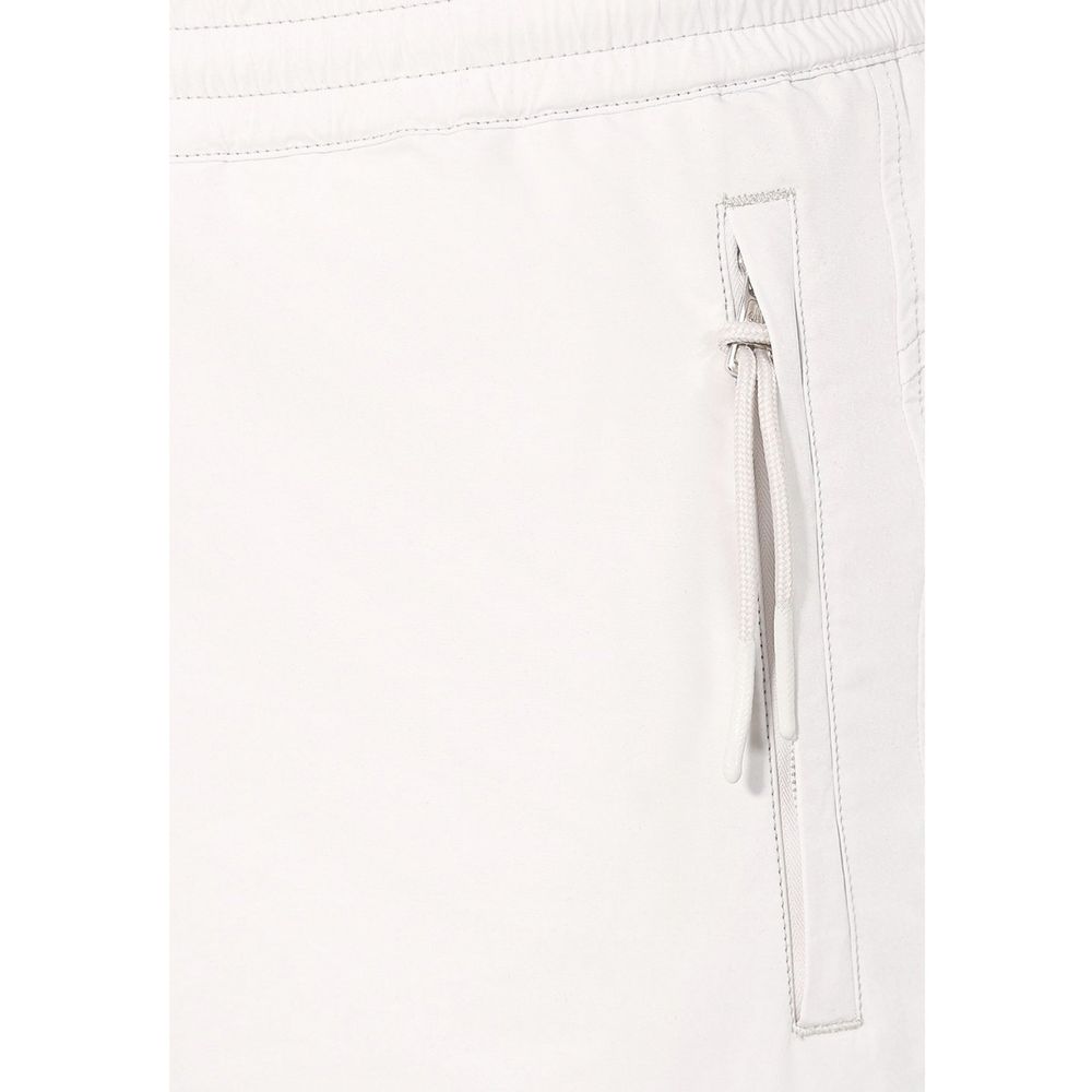 Pantalon décontracté en polyester gris de Moncler, style casual, visible avec poches et coupe confortable.