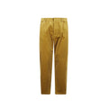 Pantalon décontracté en coton bicolore Prada, coupe élégante et moderne, visible en image.