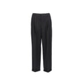 Pantalons décontractés en cachemire noir de Saint Laurent, coupe élégante et tissu doux visible sur l'image.