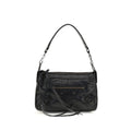 Sac à main Balenciaga en cuir de mouton noir, élégant et sophistiqué, avec détails de finition raffinés.